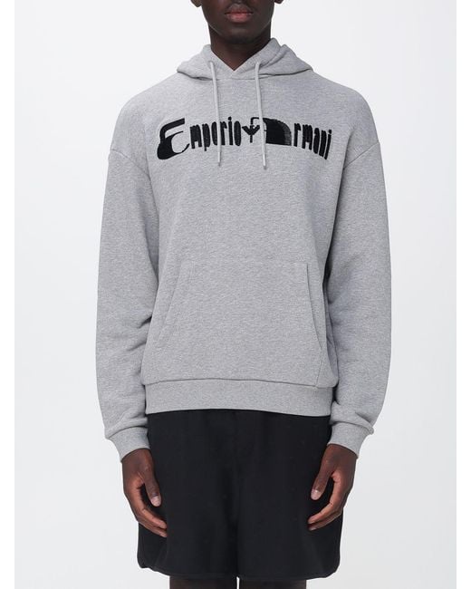 Emporio Armani Gray Sweatshirt for men