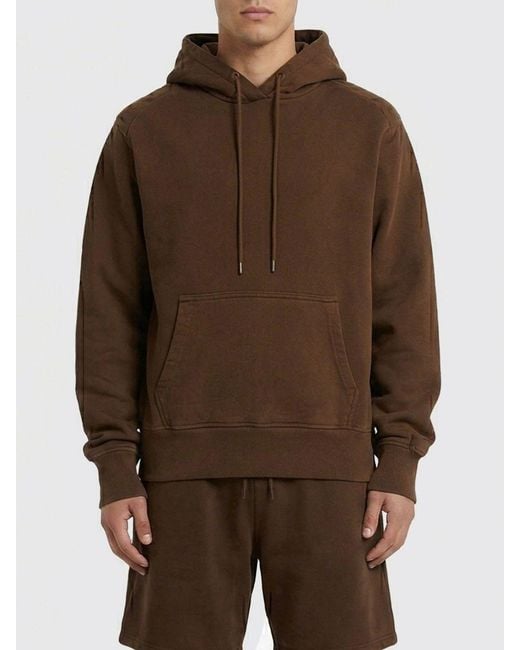 Entire studios Brown Cotton Hoodie for men