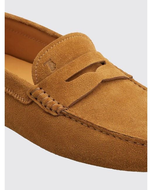 Tod's White Driver Suede Loafer for men