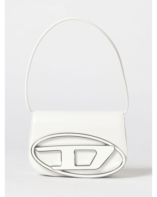 DIESEL White 1Dr Leather Bag