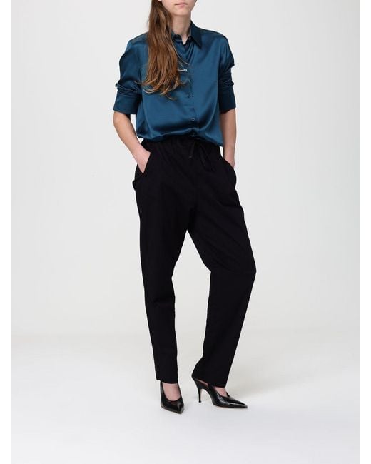Max Mara Blue Silk Shirt