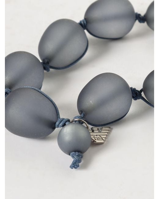 Emporio Armani White Frosted Resin Necklace
