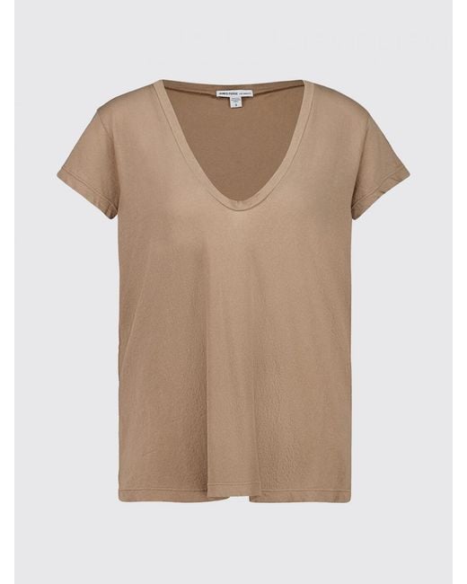James Perse Natural Basic Cotton T-Shirt