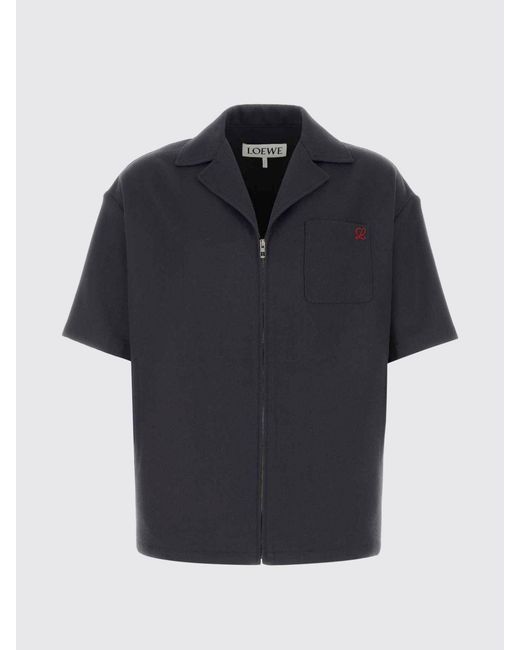 Loewe Black Wool Shirt for men