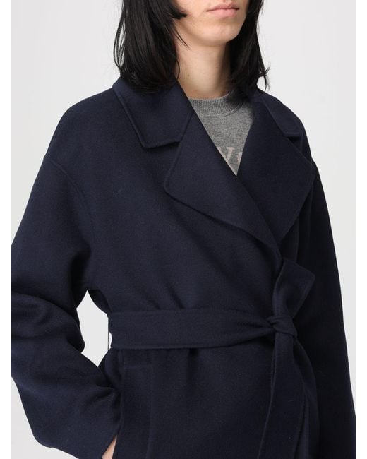 Max Mara Blue Wool Coat