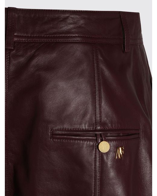 Alberta Ferretti Purple Mid-Rise Wide Leg Trousers