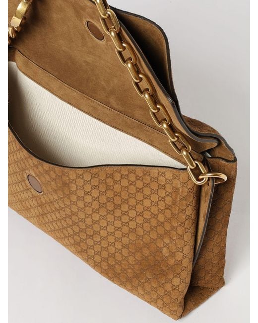 Gucci Brown Large Chain Shoulder Bag