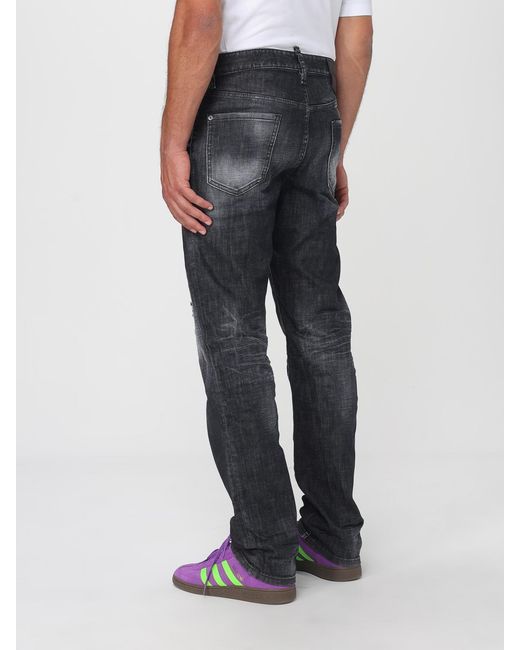 DSquared² Blue Relaxed Fit Jeans With Button Closure And Five Pockets for men