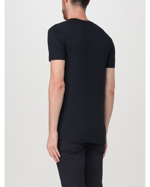 Emporio Armani Black Emporio Armani Crewneck T-Shirt for men