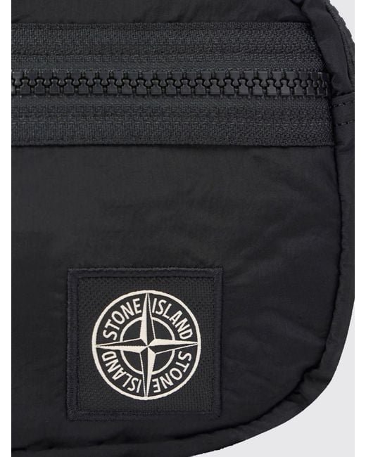 Stone Island Black Backpack for men