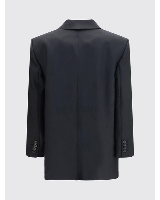 Khaite Black Asymmetric Wool And Silk Blazer