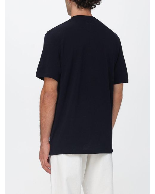 Paul Smith Blue Short-Sleeve Crewneck T-Shirt for men