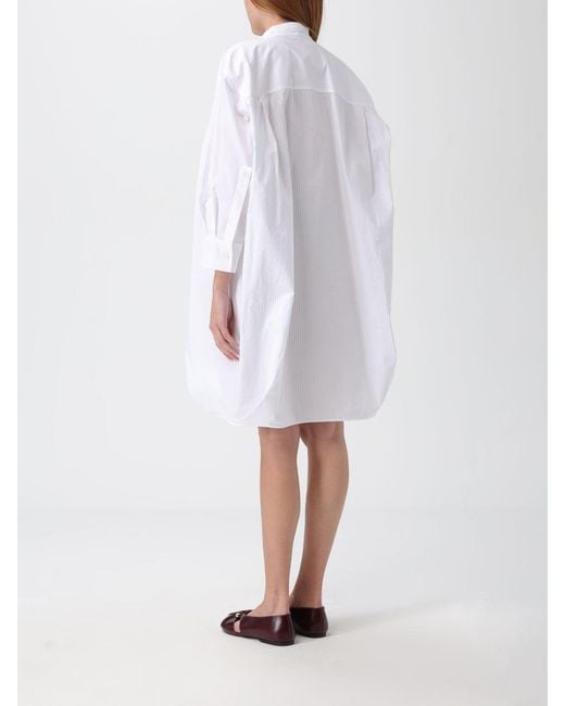 Loewe White Dresses Cotton
