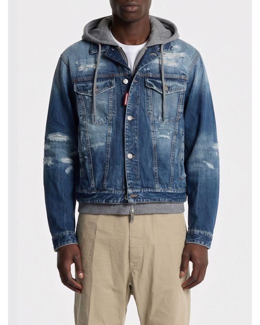 DSquared² Blue Jacket for men