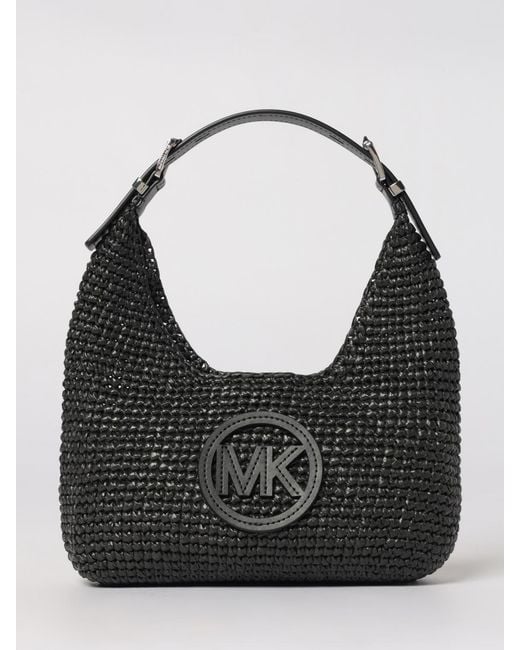 Michael Kors Black Large Nolita Crochet Hobo Bag