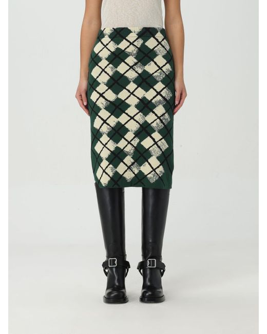 Burberry Green Skirt