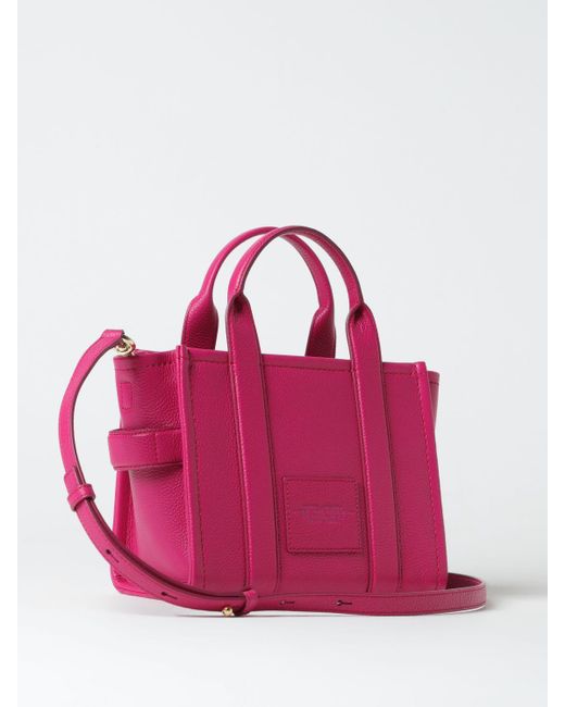 Marc Jacobs Pink The Small Tote Bag In Grained Leather