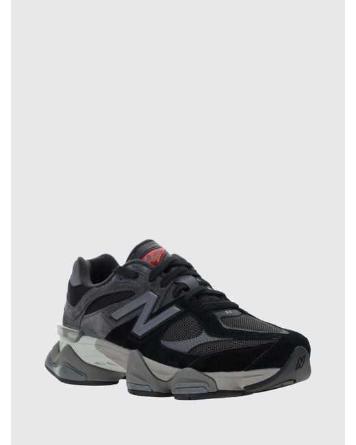 New Balance Black 9060 Suede And Mesh Sneakers With A Chunky Sole for men