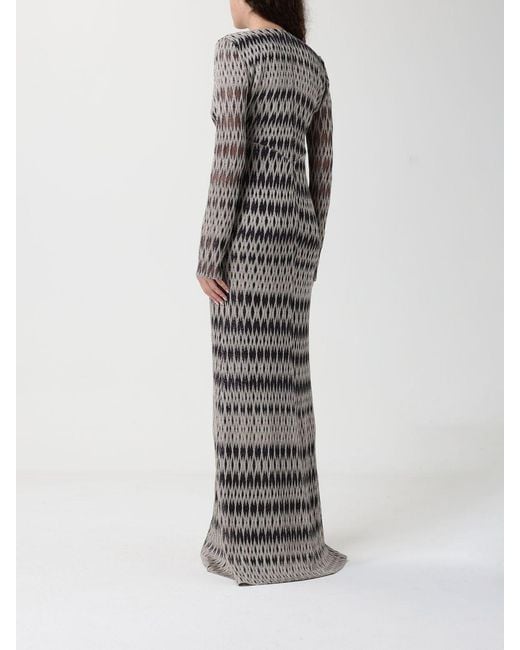 Missoni Gray Lurex Viscose Long Dress