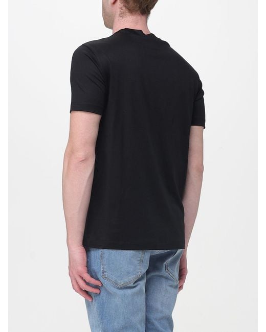 Emporio Armani Black Cotton Blend T-Shirt for men