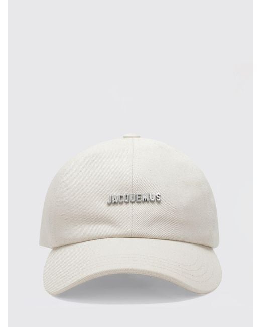 Jacquemus White Gadjo Cotton Twill Hat