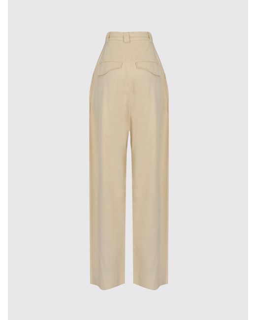 Sportmax Natural Cotton Baggy Trousers