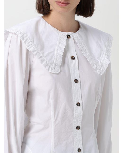 Camisa Ganni de color White
