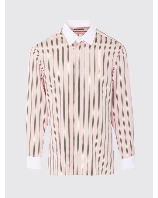 Tom Ford Pink Striped Silk Classic Shirt for men