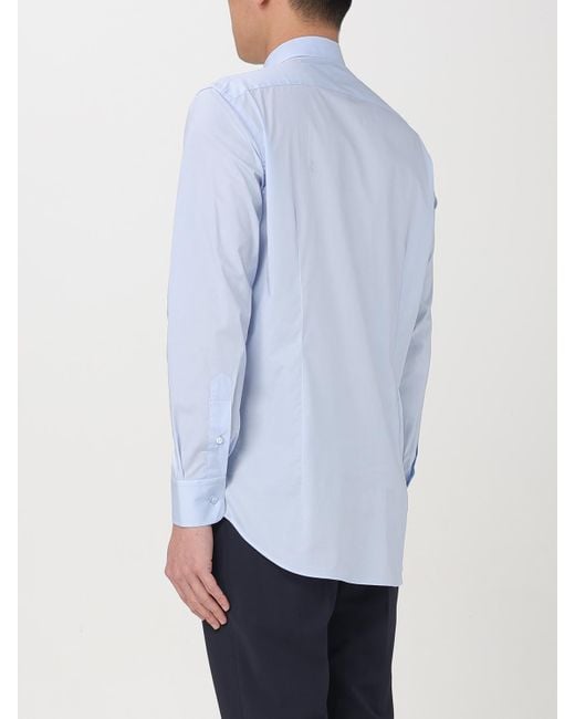 Etro Blue Classic Poplin Shirt for men
