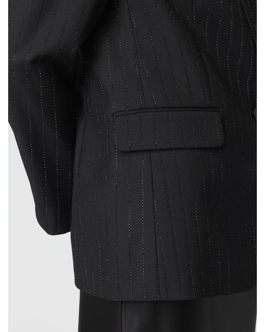 Zadig & Voltaire Black Zadig &Amp Voltaire Single-Breasted Crepe Blazer With Rhinestones