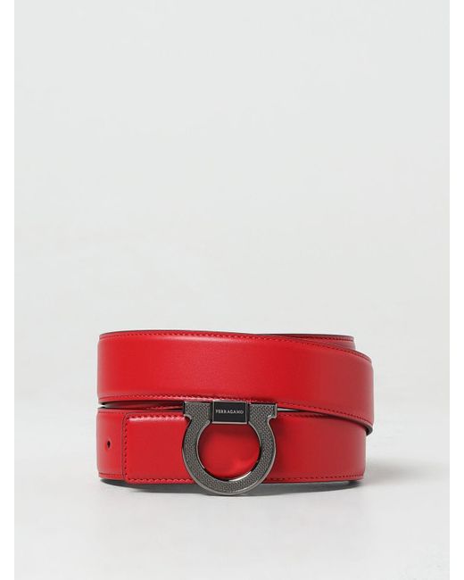 Ferragamo Red Belt for men