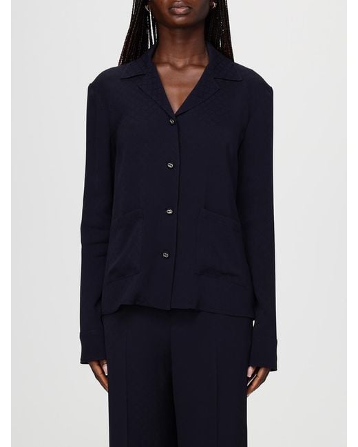 Gucci Blue Viscose Shirt