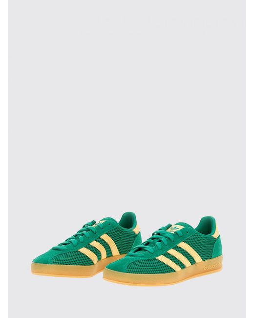Adidas Originals Green Gazelle Indoor Mesh And Suede Sneakers for men