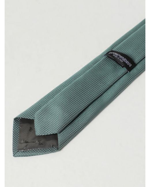 Emporio Armani Green Tie for men
