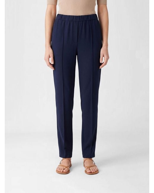 Fabiana Filippi Blue Straight Viscose Blend Pants