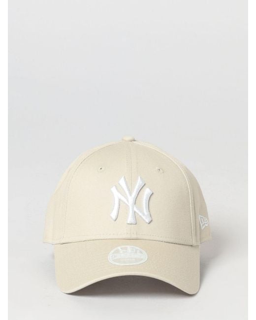KTZ Natural 9Forty Ny Yankees Embroidered Logo Cotton Cap