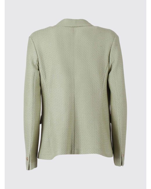 Circolo 1901 Green Single Breasted Cotton Blazer