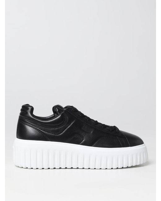 Baskets H-Stripes En Nappa Hogan en coloris Black