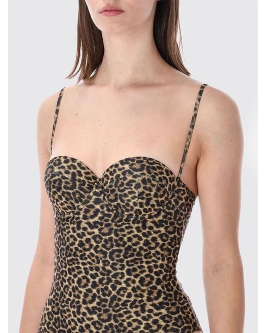 MATINEÉ Multicolor Animal Print One-Piece Swimming Costume With Sweetheart Neckline