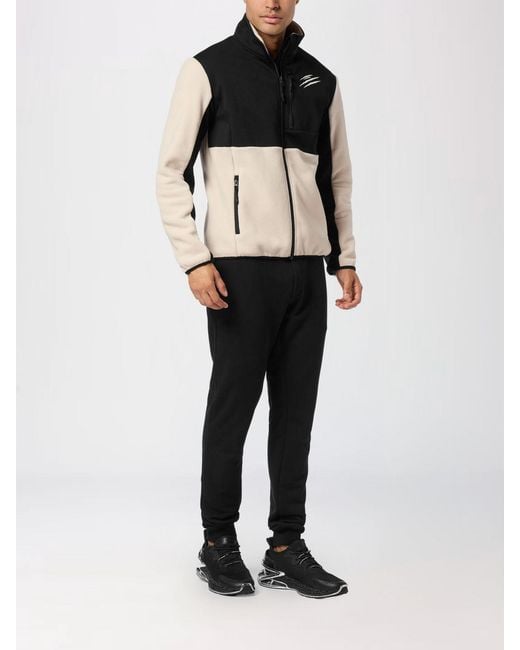 Philipp Plein Black Fleece Jacket for men