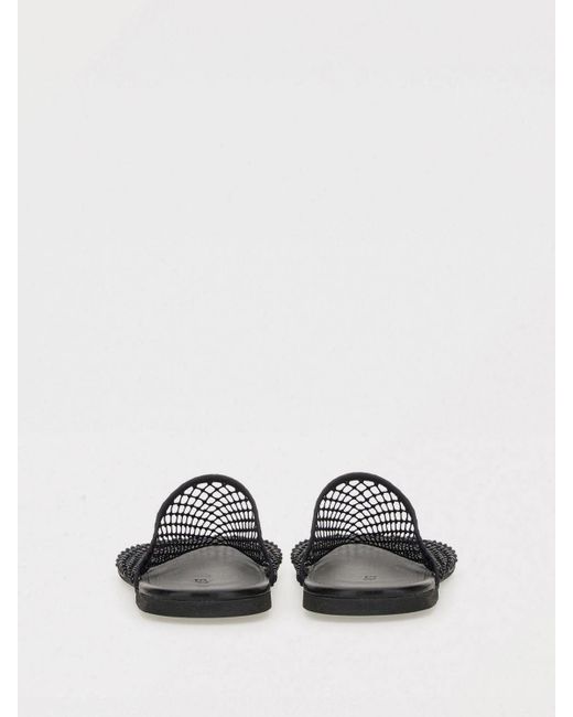 Alysi White Flat Sandals