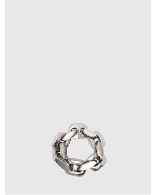 Monies White Chromed Wood Bracelet With Leaves