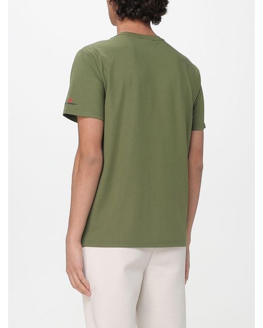 Peuterey Green Cotton Blend Basic T-Shirt for men