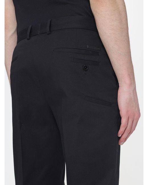 Dolce & Gabbana Black Dolce &Amp Gabbana Stretch Cotton Chino Trousers for men