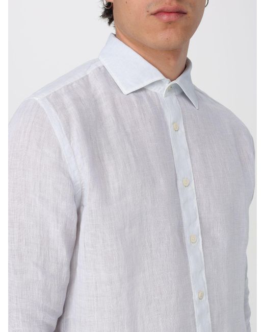 120% Lino Hemd in White für Herren