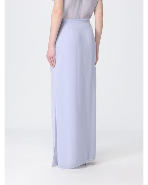 Emporio Armani Purple Chiffon Palazzo Trousers