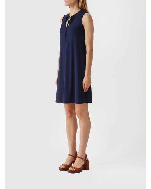 Maliparmi Blue Jersey Mini Dress