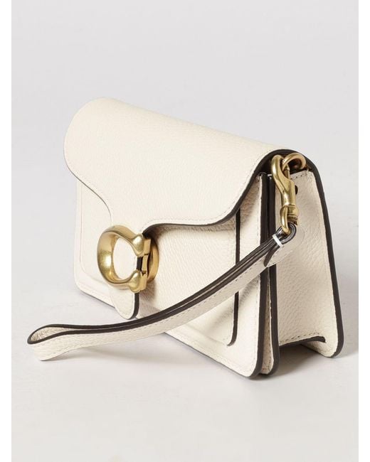COACH Natural Tabby Pebbled Leather Bag