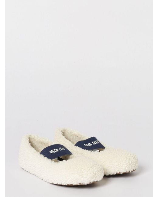 Moon Boot Natural Shearling Ballerina