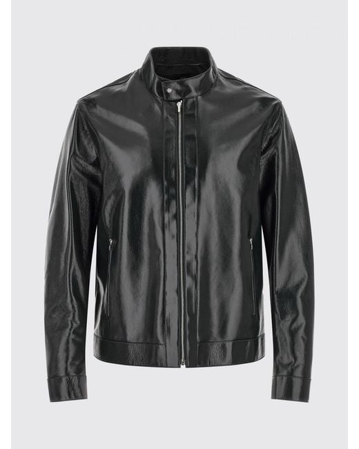 Fendi Black Leather Jacket for men